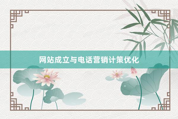 网站成立与电话营销计策优化